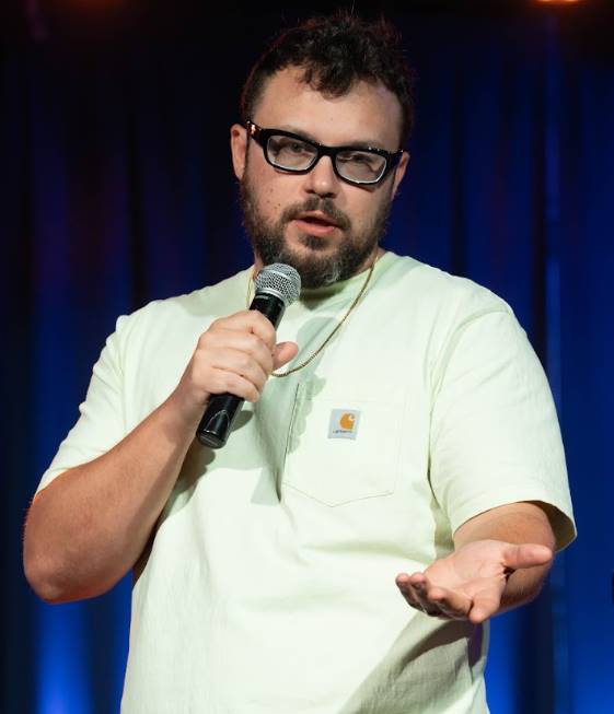 Ben Bankas performing stand-up comedy